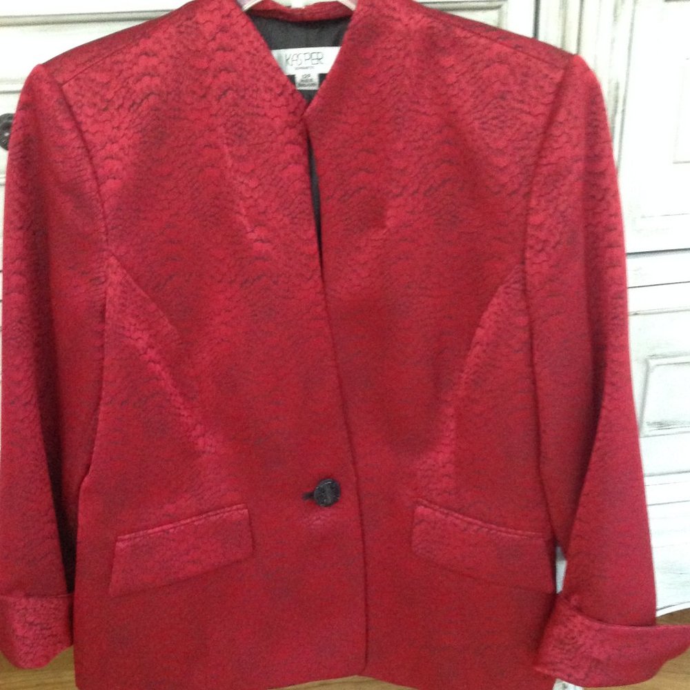 Kasper 12P Black/Crimson Jacket